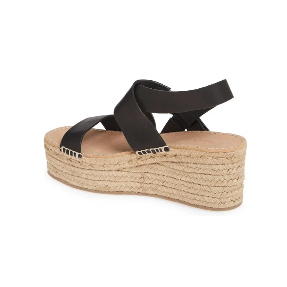 Rag & Bone | August Espadrille‎ Leather Platform Sandal
